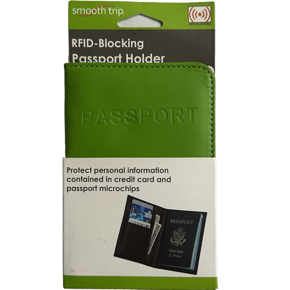 Smooth trip RF ID Dash blocking passport holder